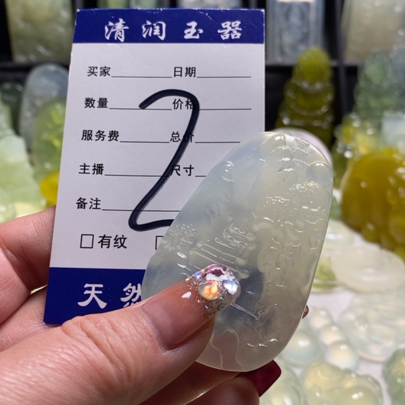 【闪购商品】蛇纹石玉颈饰合金