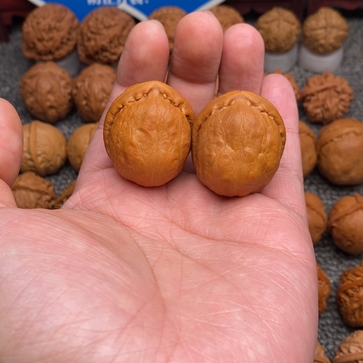 文玩核桃把件书龙胆