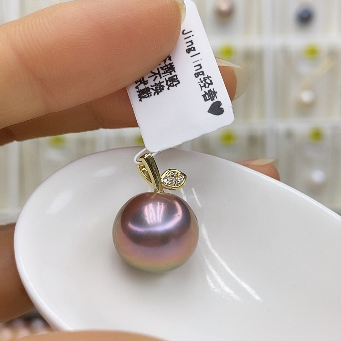 吊坠(赠链)淡水珍珠银S925镶嵌