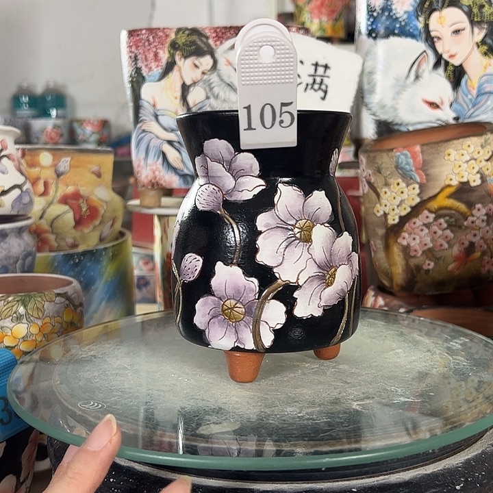 景德镇手绘花盆性价比超高