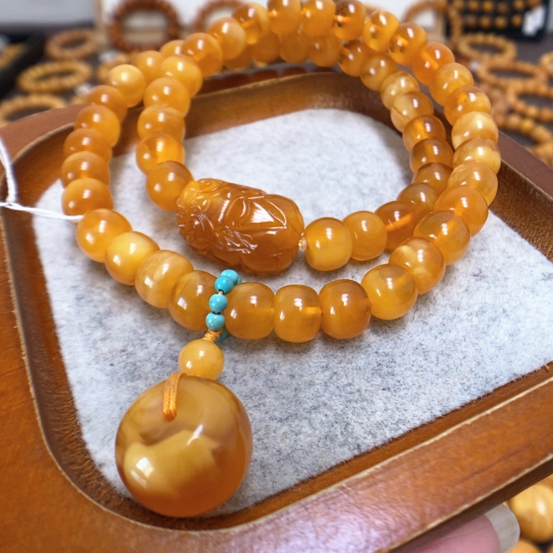 蜜蜡手串未镶嵌蜜蜡