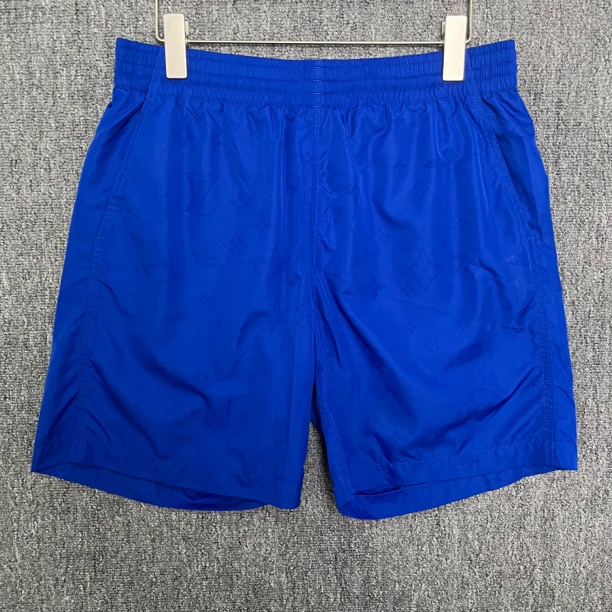 99新 LouisVuitton/路易威登 暗纹满印蓝色短裤/M码/99新/13306