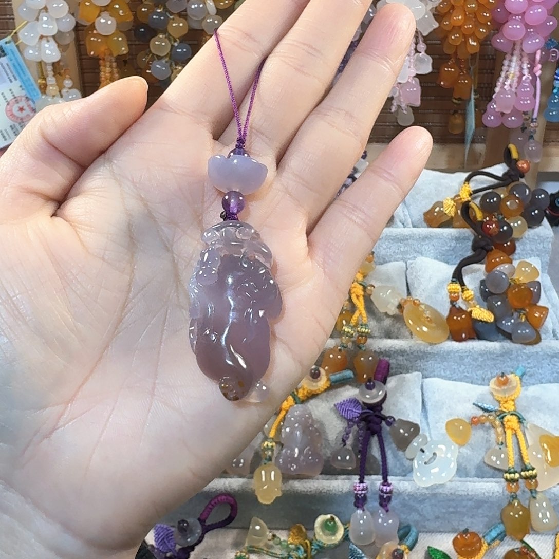 玛瑙/玉髓挂件福利款未镶嵌莞**尔