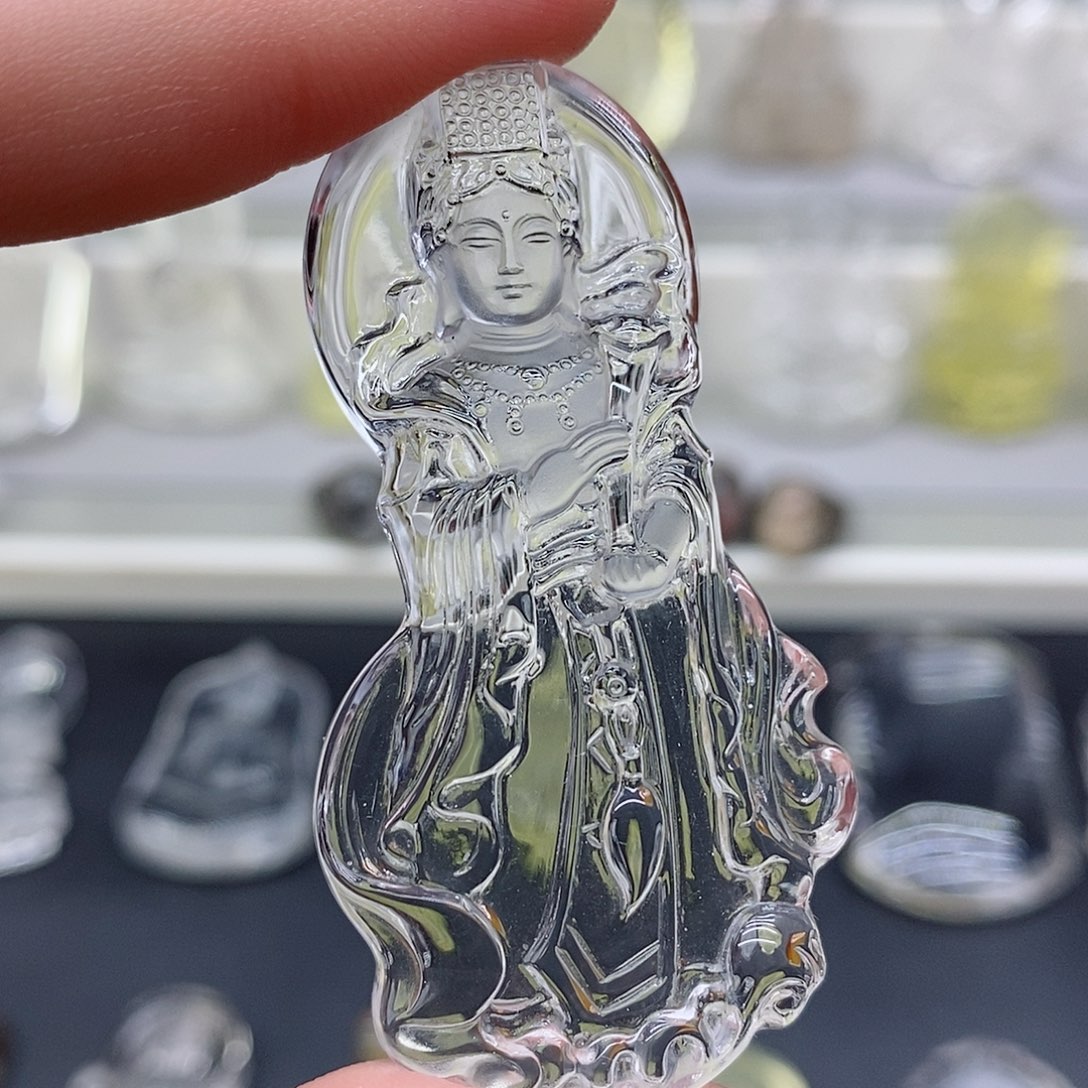 水晶颈饰未镶嵌吊坠