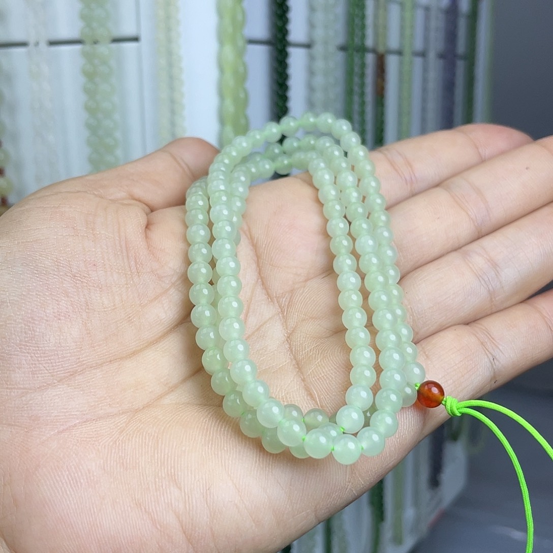 项链未镶嵌和田玉5mm