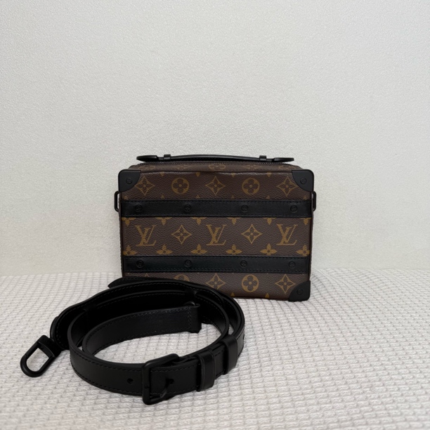 99新 LouisVuitton/路易威登 4863/男士经典芯片款棕老花盒子包