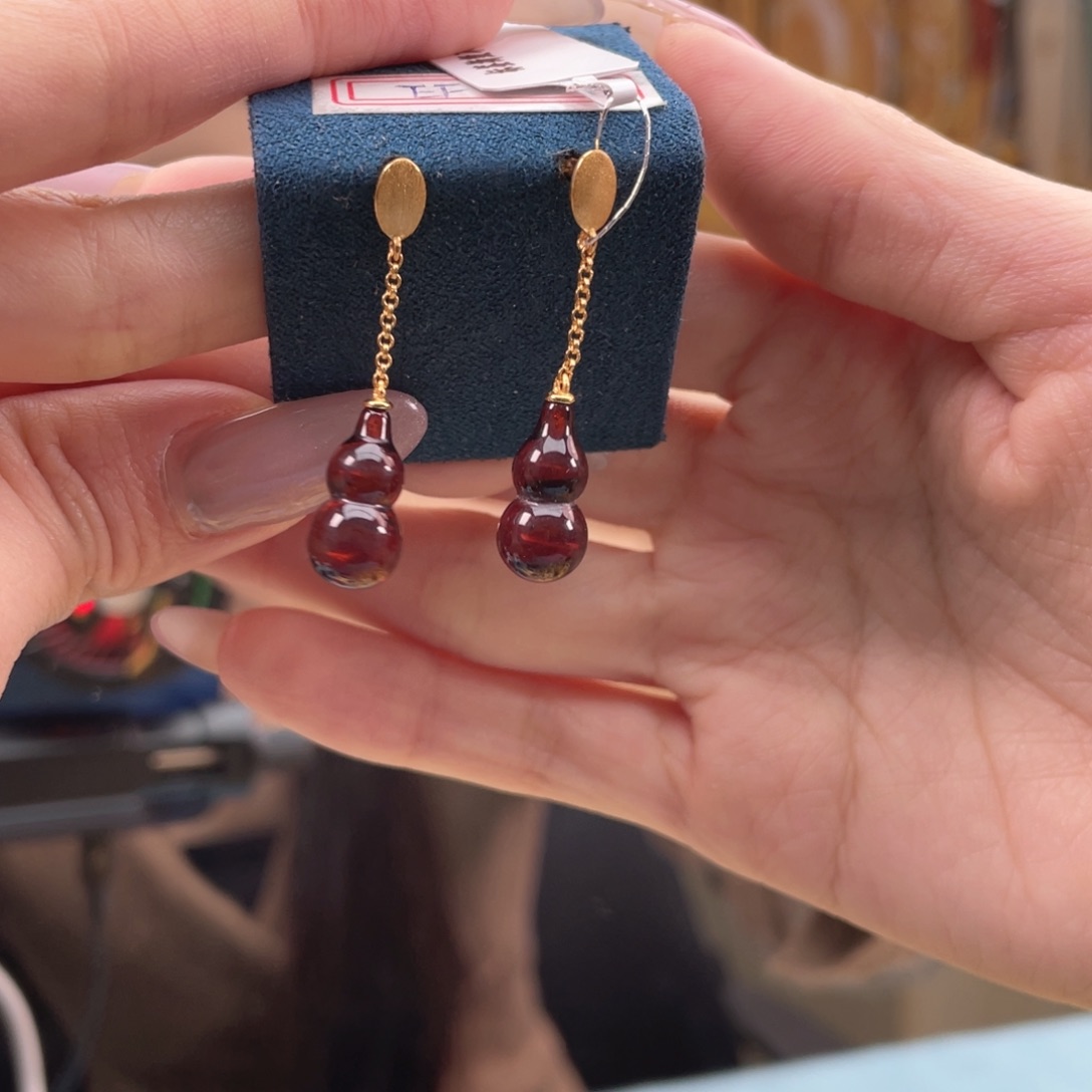 银S925镶嵌琥珀裸石琥珀蜜蜡