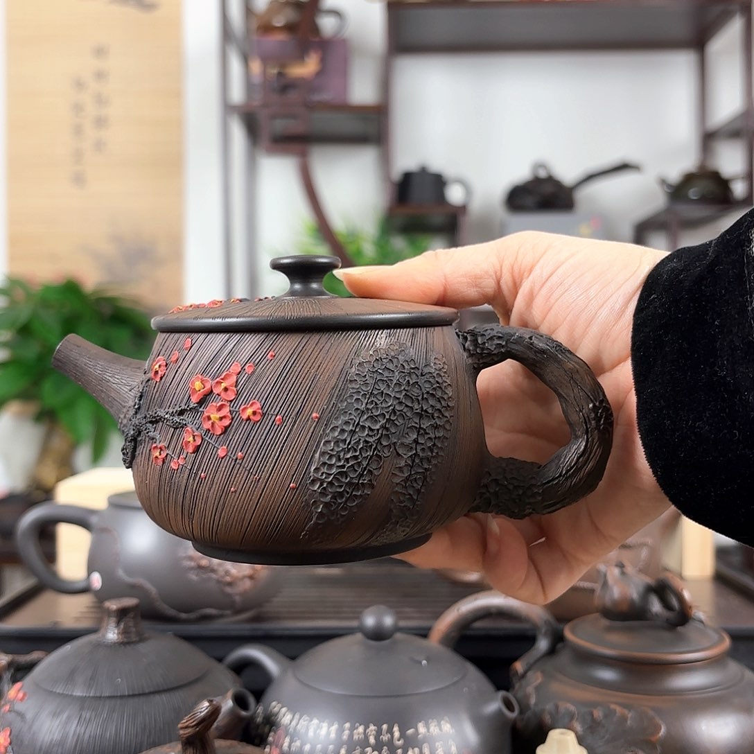 壶云南建水紫陶茶壶瑕疵