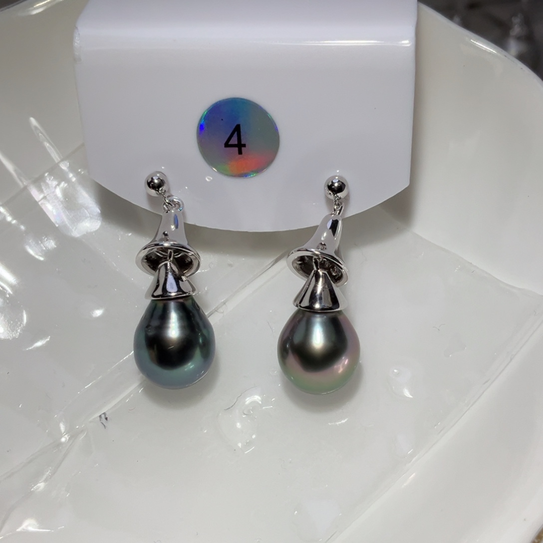 时***与耳饰海水珍珠银S925镶嵌