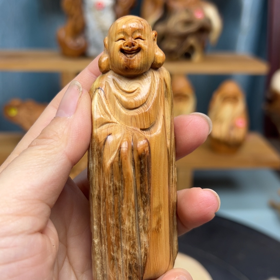 木崖柏木摆件手把件