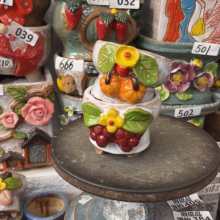 粗陶材质多肉花盆