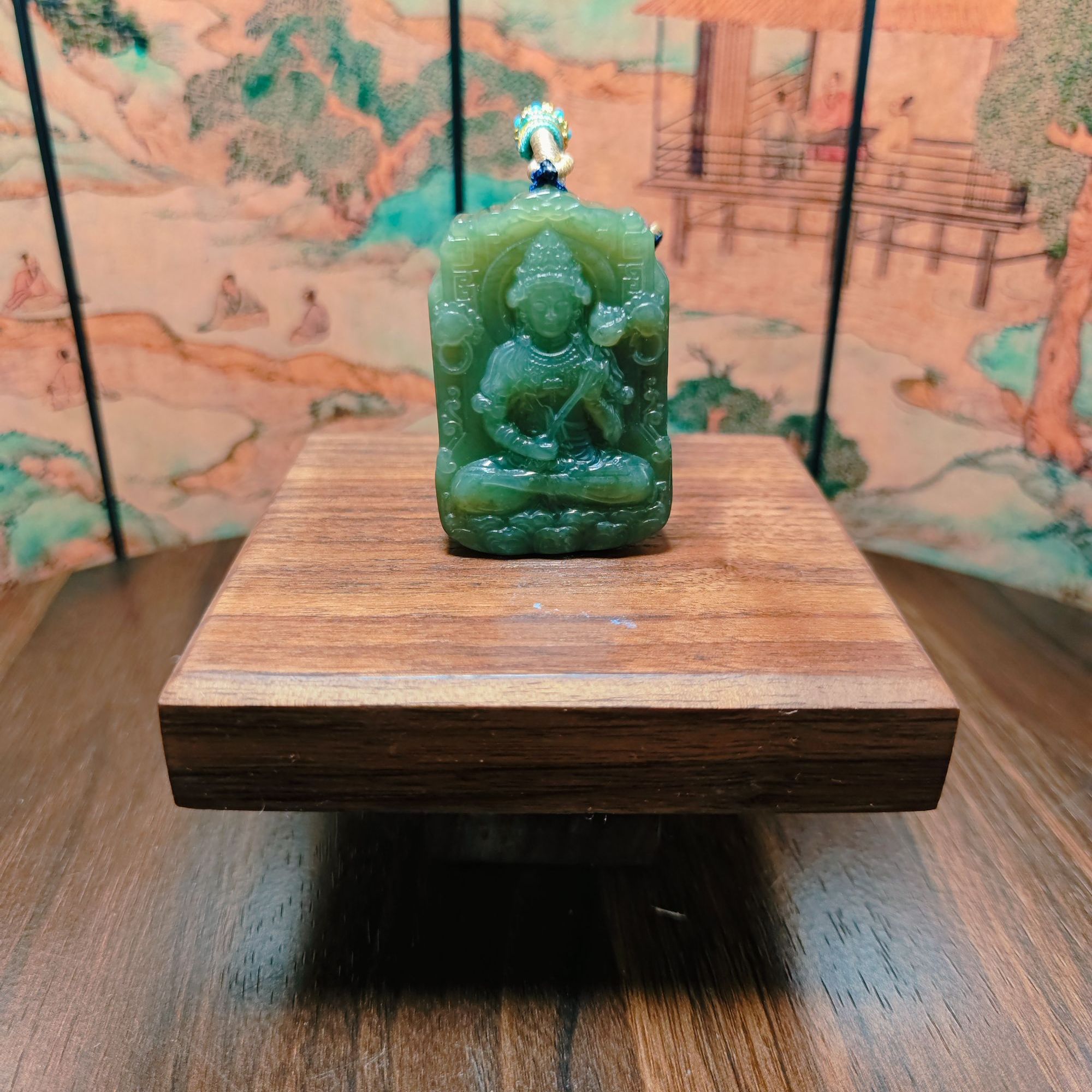 M和田玉观音吊坠0855