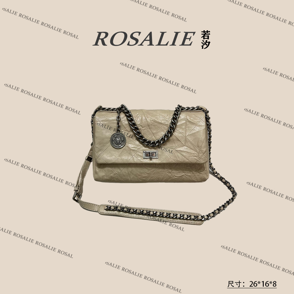 【若汐Rosalie】ZT-D7088-奶油杏轻奢小众时尚百搭女士包包
