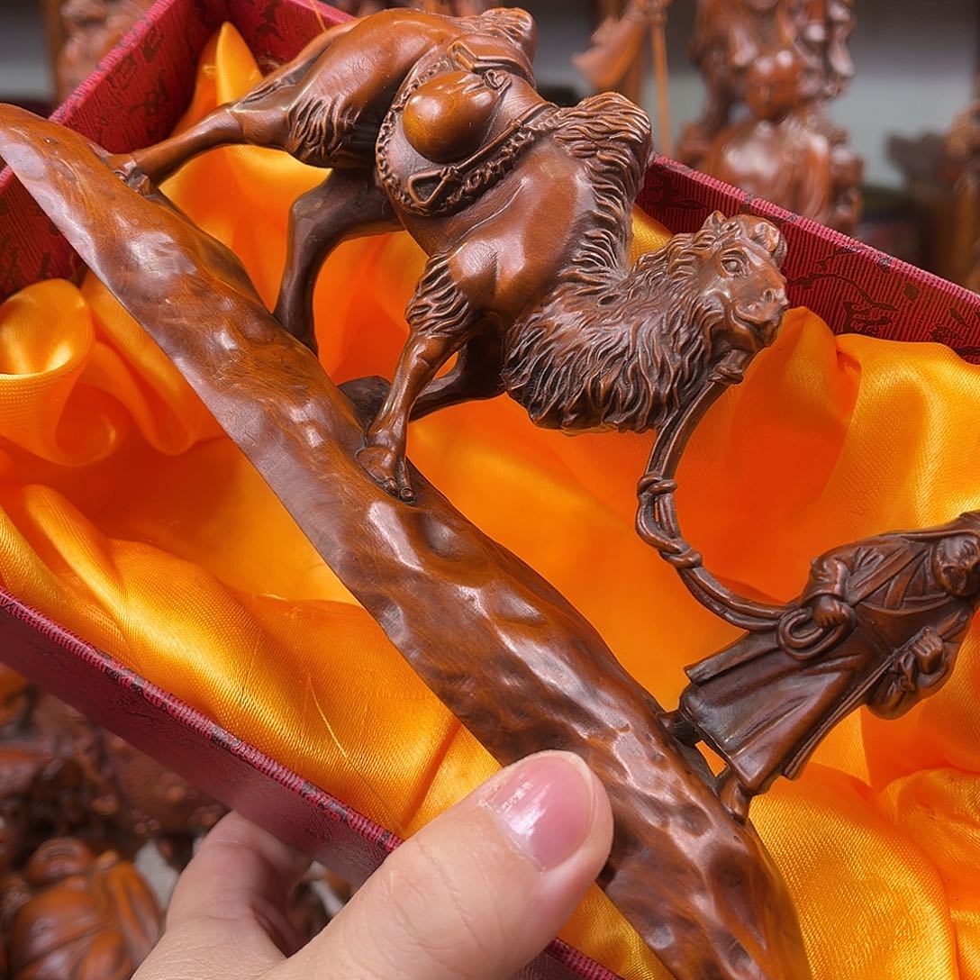 黄杨木黄杨木雕刻长度19.5厘米