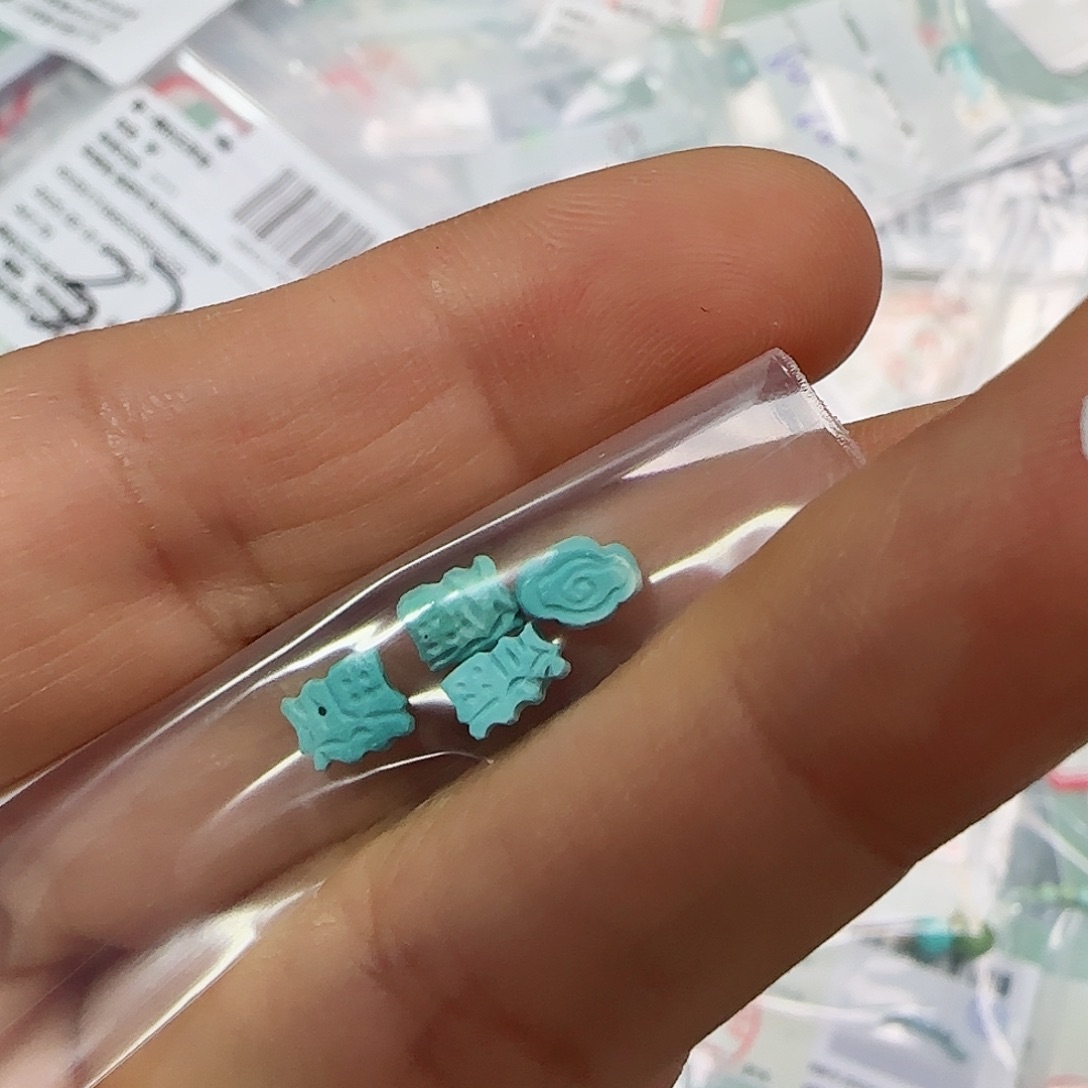 绿松石珠宝半成品未镶嵌