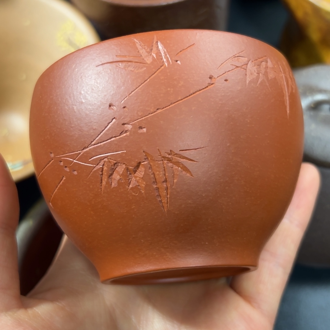紫砂茶杯微瑕不退不换