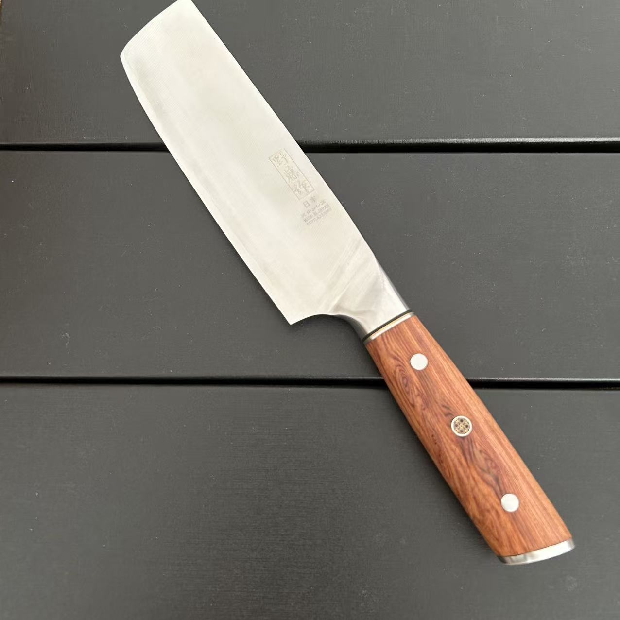 削铁厨房家用专用小菜切SKD-11檀木手柄