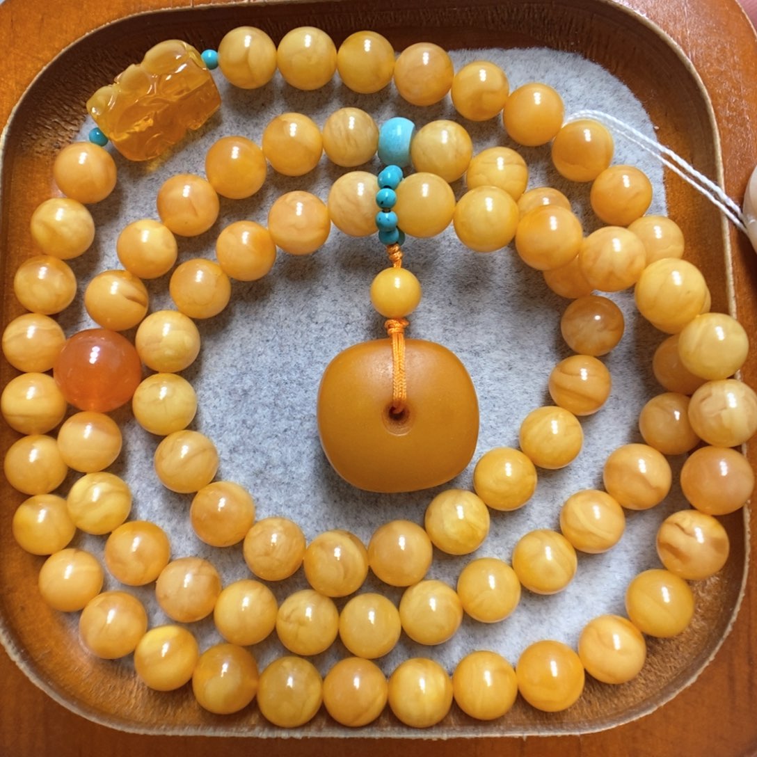 蜜蜡手串未镶嵌蜜蜡手串