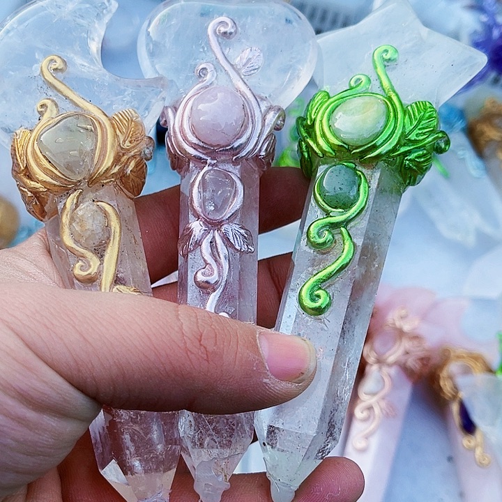 诗***️未镶嵌摆件紫晶水晶