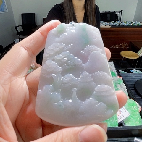 翡翠未镶嵌颈饰翡翠