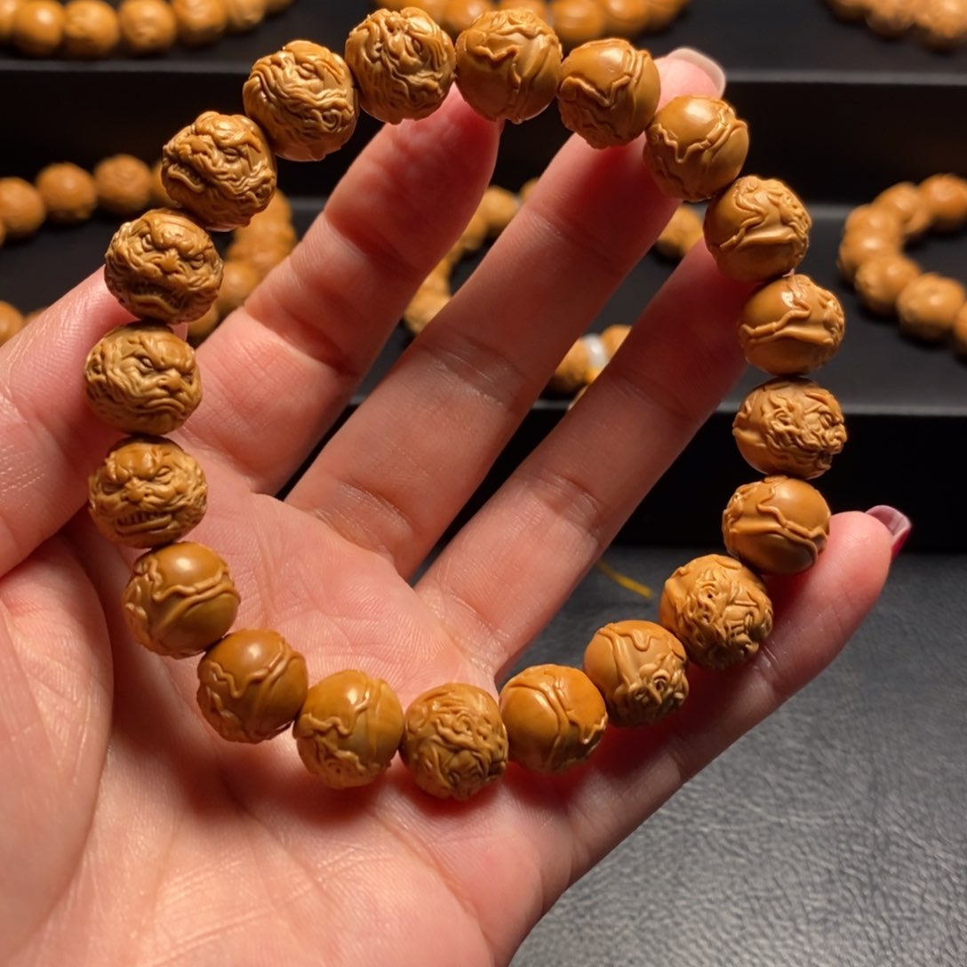 猴头核桃手串葫*娃小钟馗