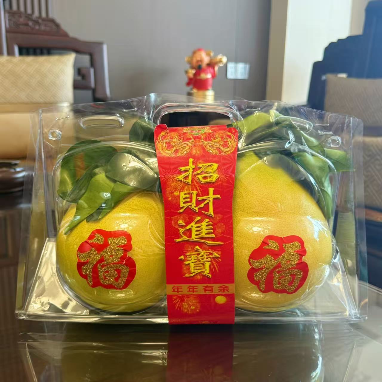 乡里阿蓉【带叶柚子】当季水果新鲜水果红心蜜柚精选水果中秋摆件
