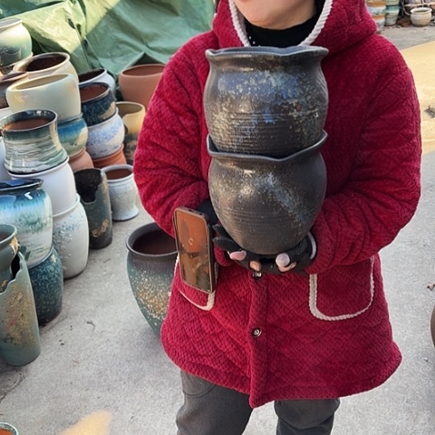 口19高19瑕疵盆子 