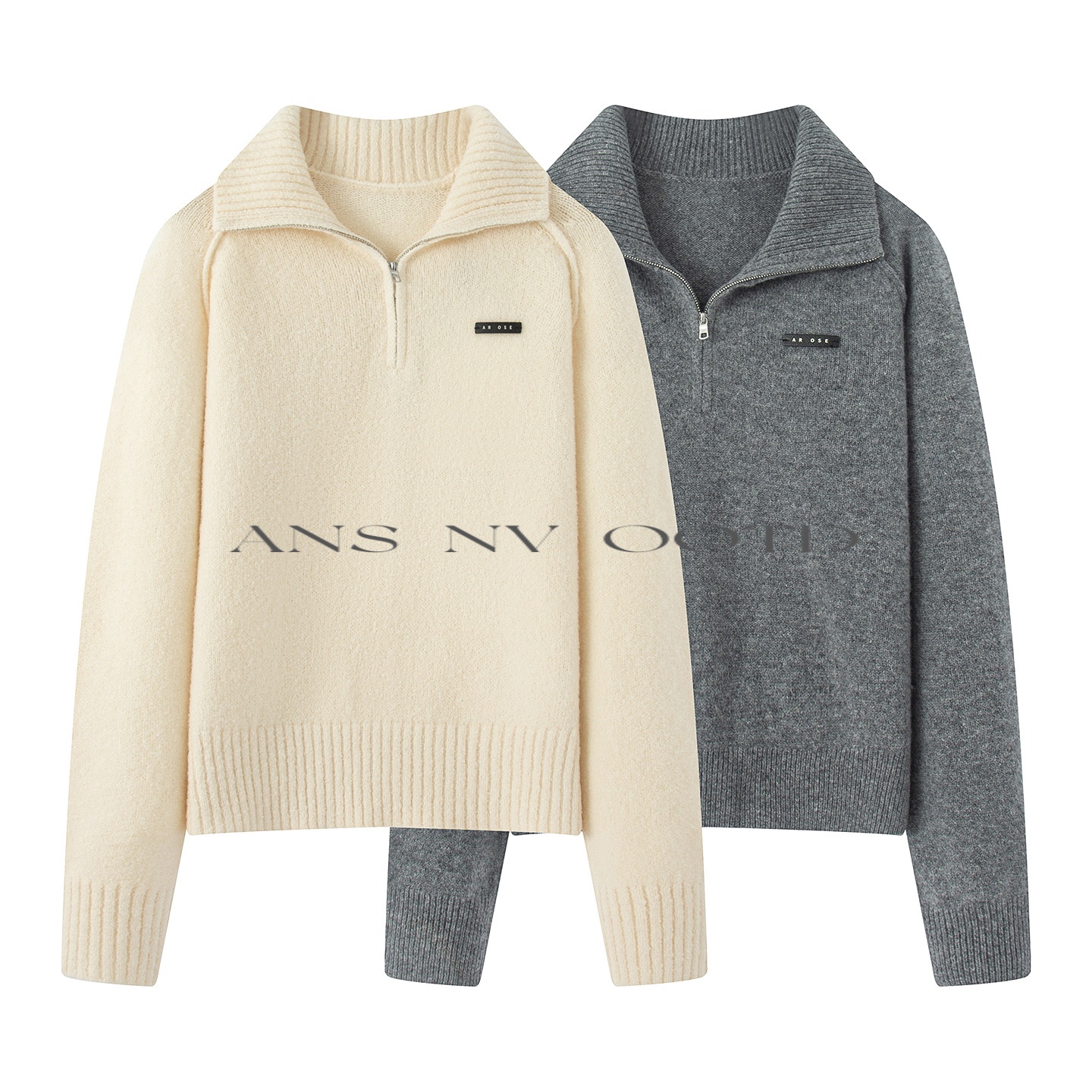 【艾家商场服饰】女装2025冬季新款时尚法式常规秋季毛针织衫4153