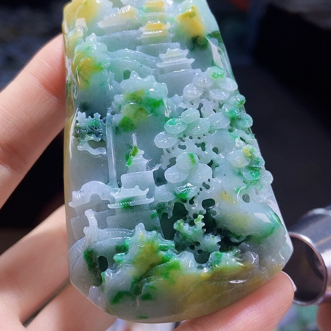 颈饰未镶嵌翡翠翡翠