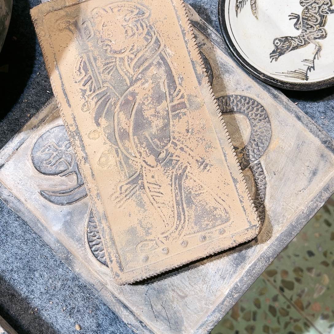 殿*瓦当摆件茶台空军