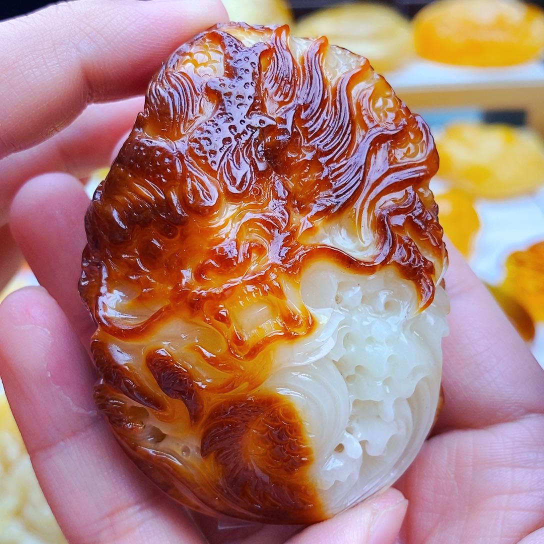 蜜蜡颈饰未镶嵌天然保真假一赔十79