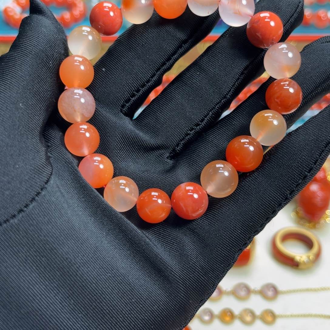 南红玛瑙未镶嵌手串