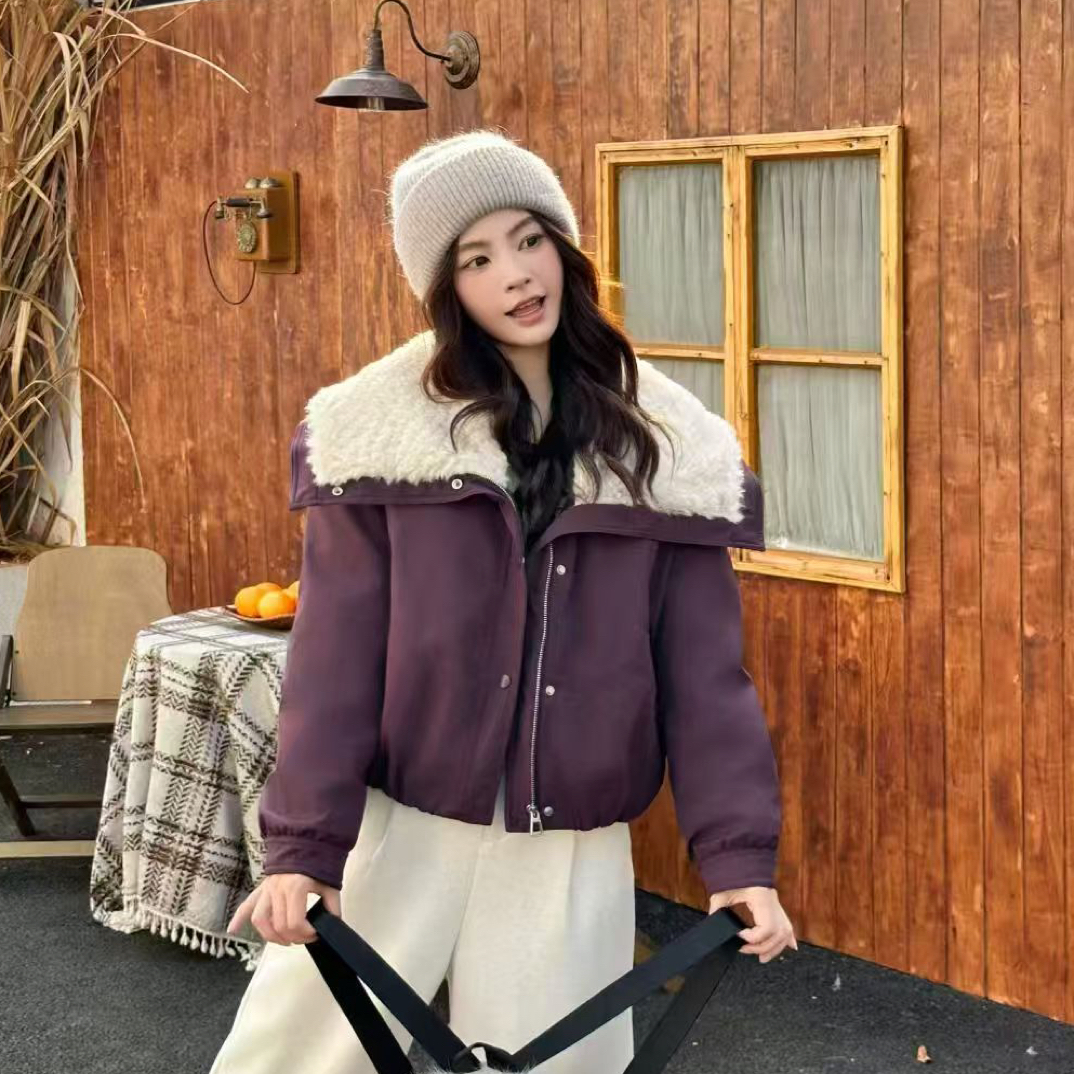 8008衣56冬季新款韩版宽松显瘦百搭加厚保暖棉服外套女短款棉衣