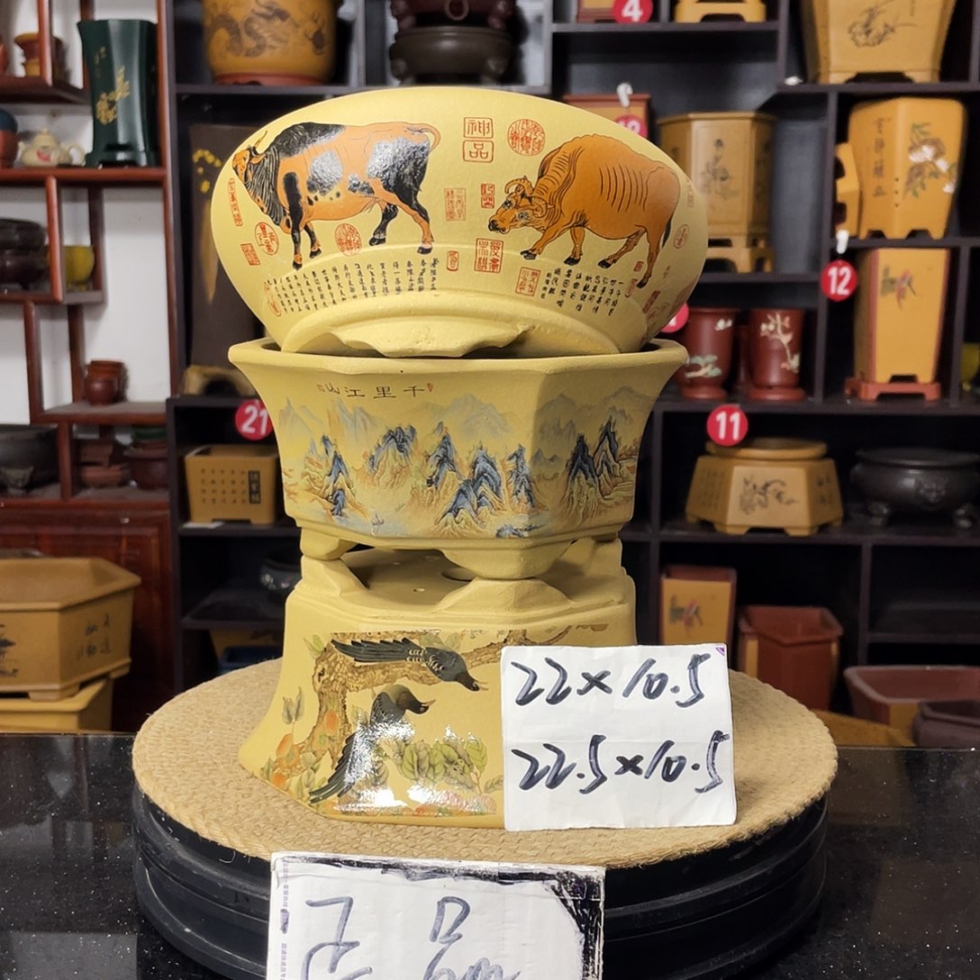 紫砂D-婉秋紫砂花盆