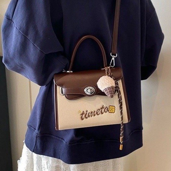 百搭小众肩包斜挎包学生拉链暗袋纯色休闲夏季潮流小包包单肩