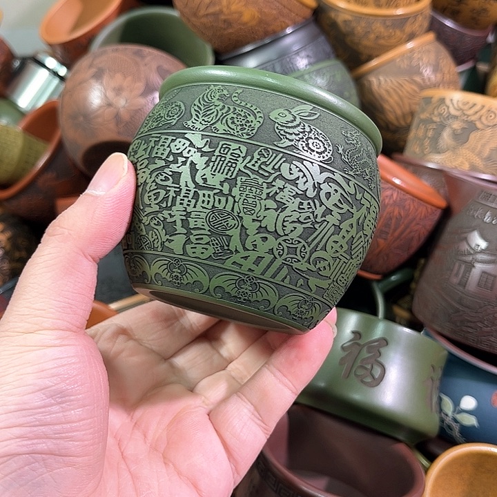 茶杯紫砂全手工紫砂主人杯