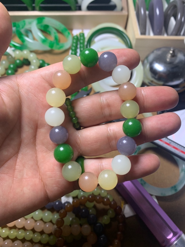 典藏精选 10mm多宝色DIY珠串手工定制 拍一发一编号656