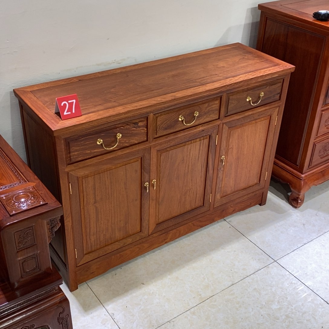 花梨木类书柜浩*缅甸花梨木餐边柜