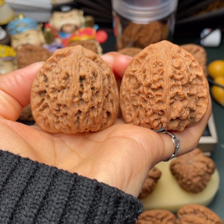 吊坠文玩核桃444344尺三角正高炮