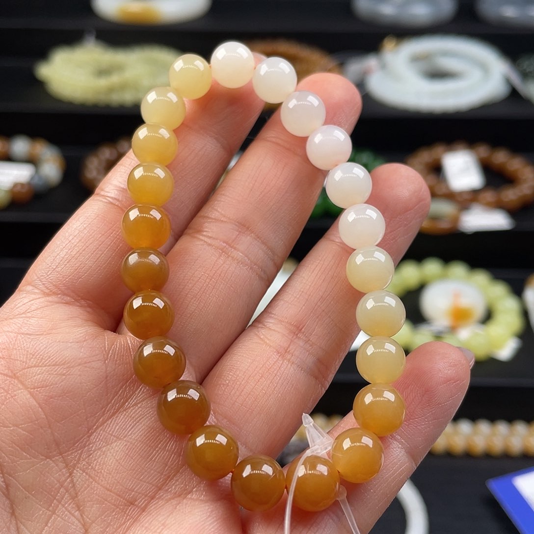 和田玉手串未镶嵌