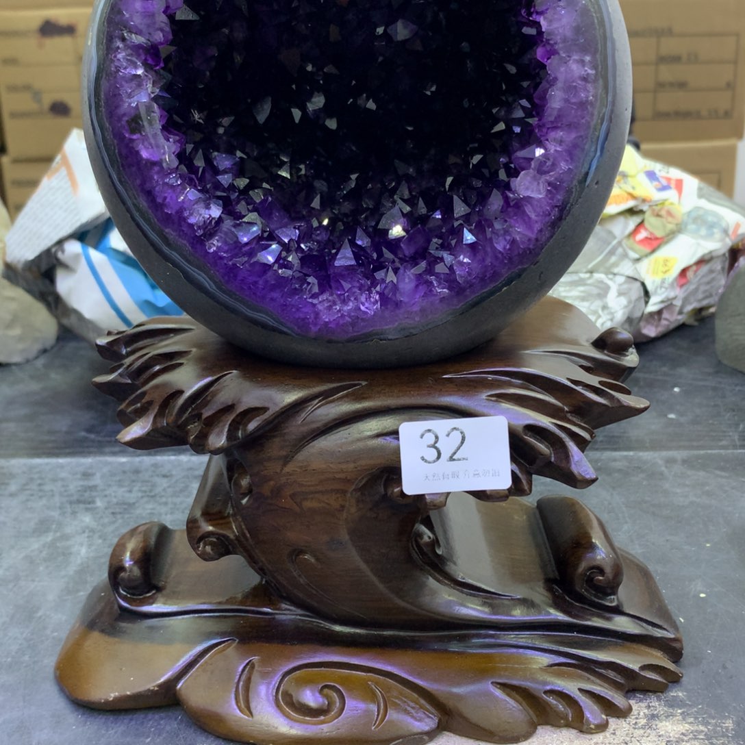 水晶摆件未镶嵌紫晶紫晶32