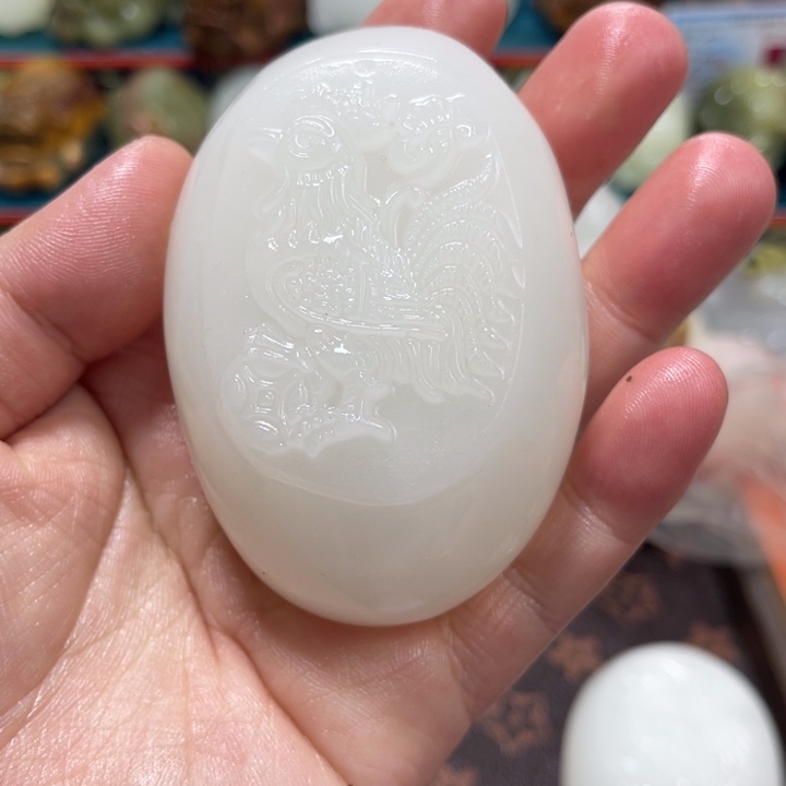 d***r石材石材方解石手把件不退换