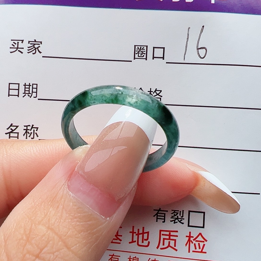 未镶嵌戒指翡翠相**缘翡翠