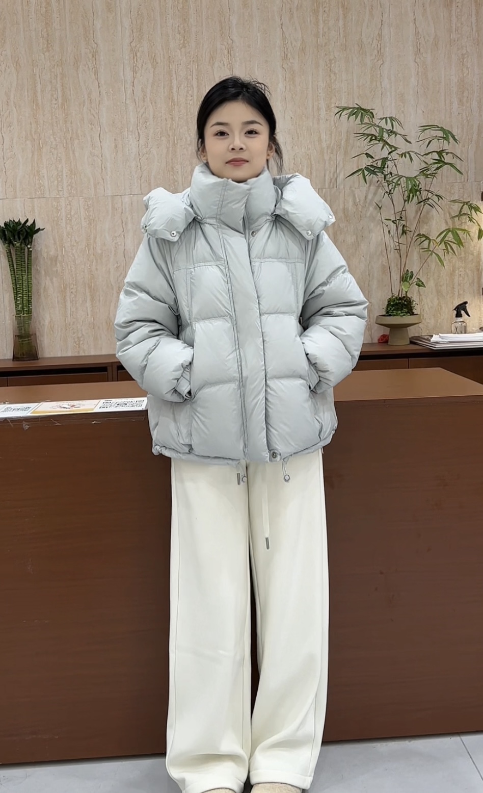 香港一诺 【7820】女款三防羽绒服 90%白鸭绒 质保三年 出绒换新 