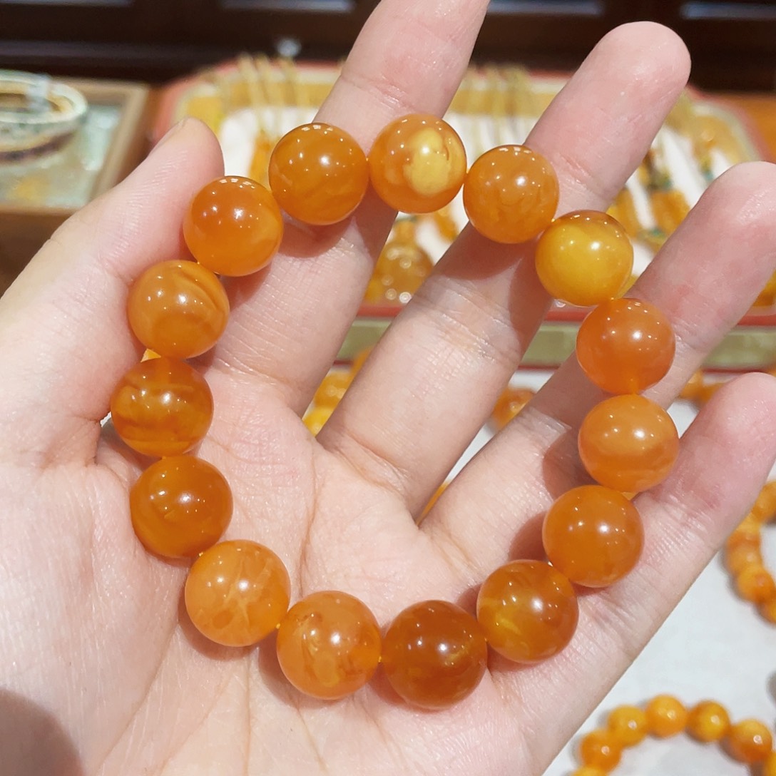 蜜蜡手链未镶嵌手串