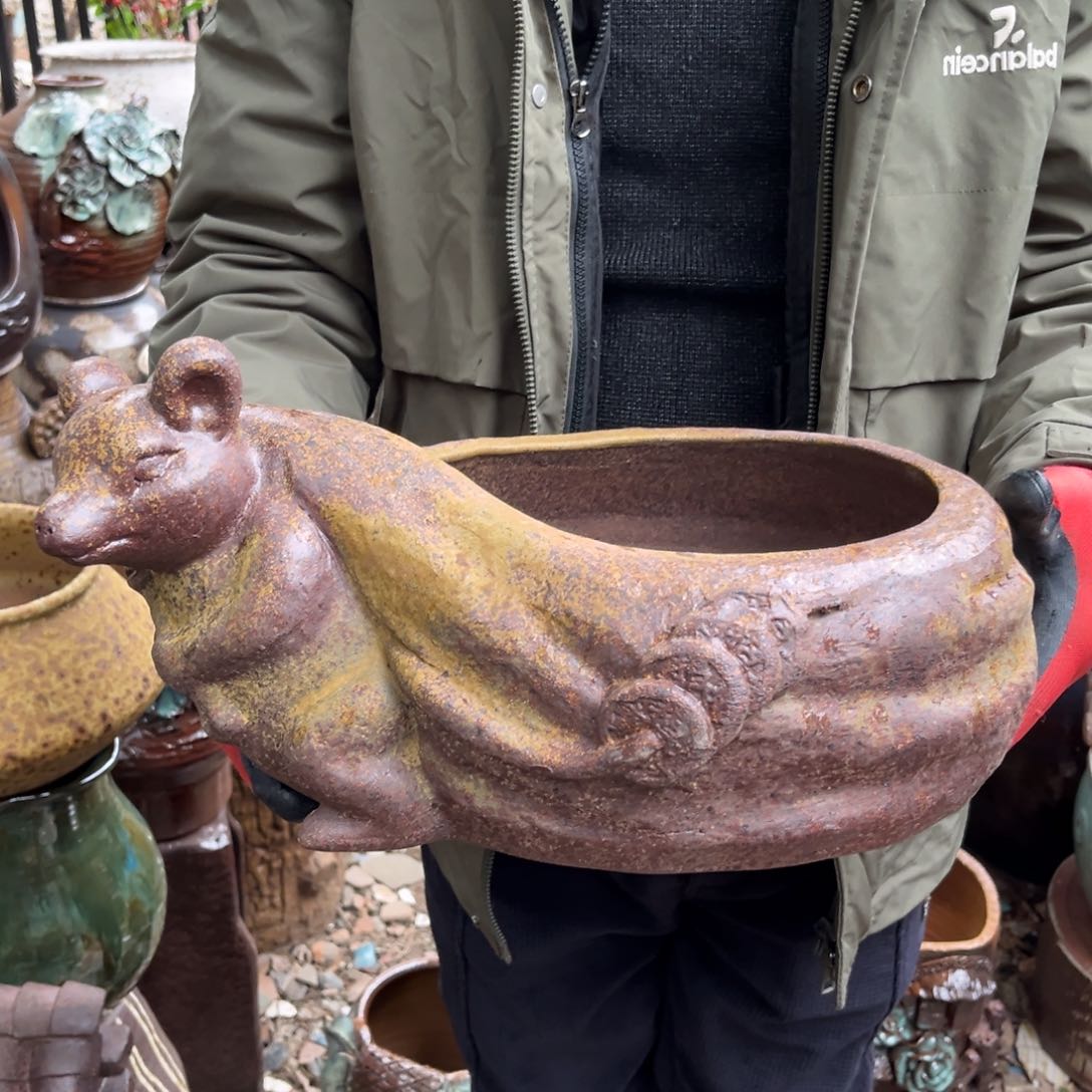 红陶高13口21无孔