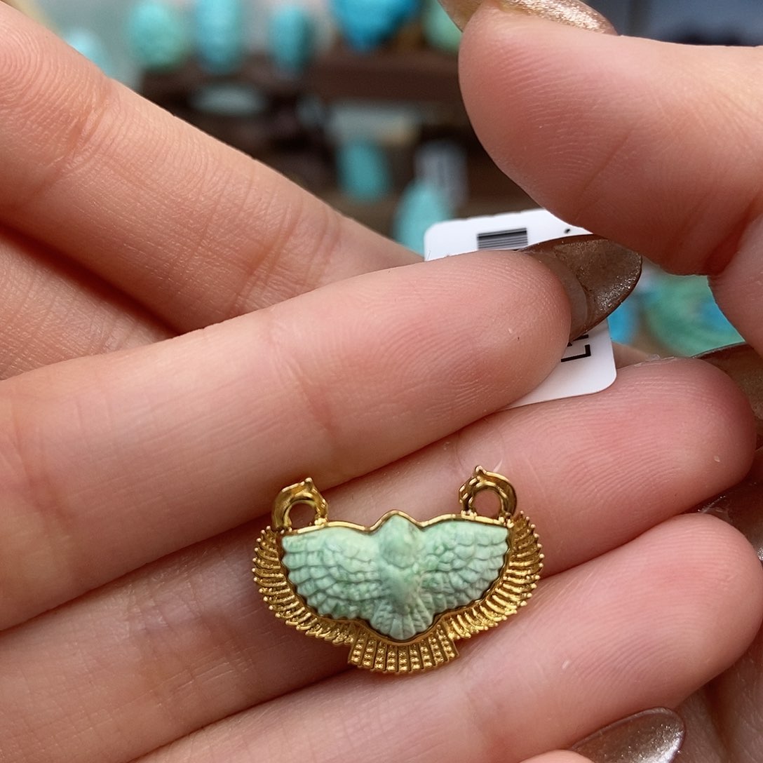 绿松石配饰18K金镶嵌