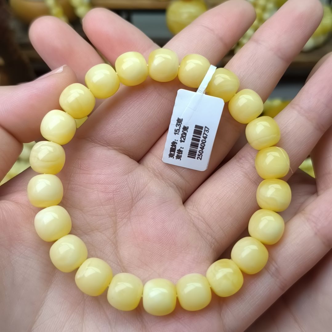 未镶嵌蜜蜡手串10加浓蜡精工老型手串