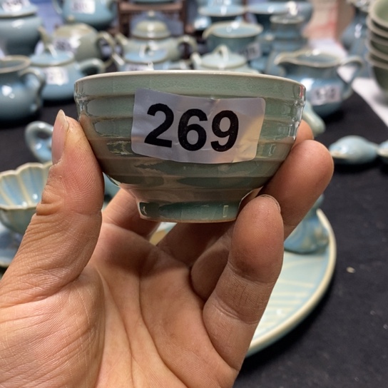 杯子原矿釉原产地汝瓷精品 