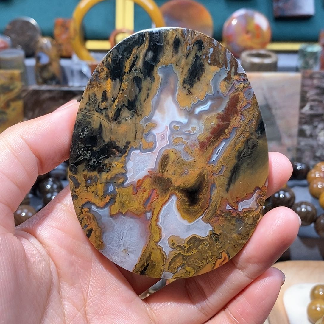 硅化玉天然北票硅化玉牌子未镶嵌天然北票硅化玉牌子